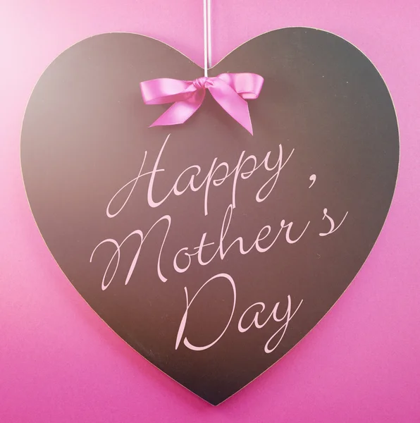Happy Mothers Day message written on a black blackboard