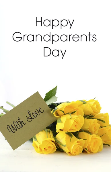 Yellow roses gift for Grandparents Day.