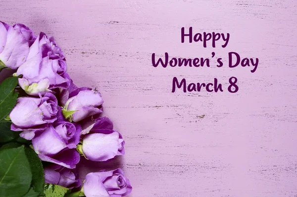 International Womens Day Purple Roses