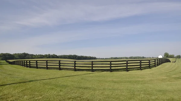 Dark Brown painted country fence
