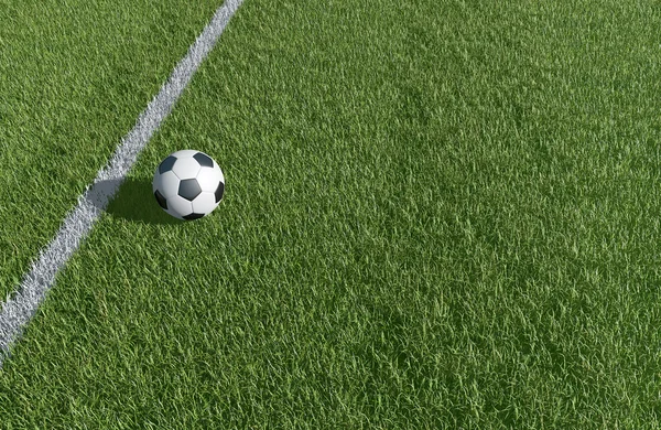 Soccer, Football field background 3D image