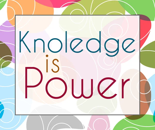 Knowledge Is Power Colorful Background
