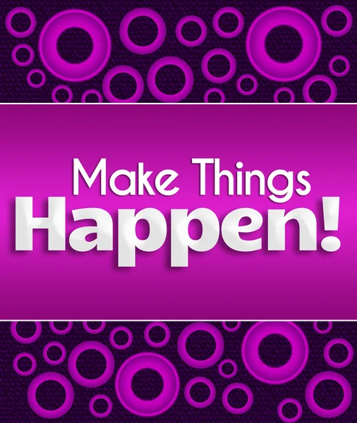 Make Things Happen Purple Pink Rings