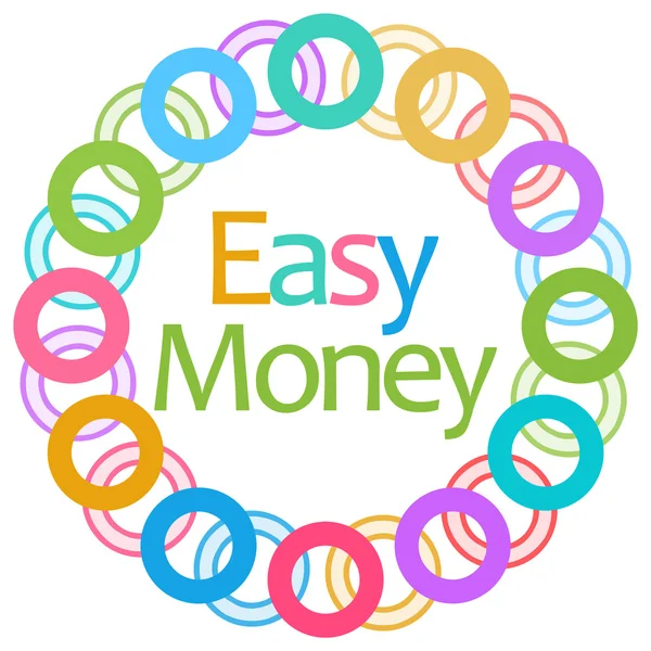 Easy Money Colorful Rings Circular