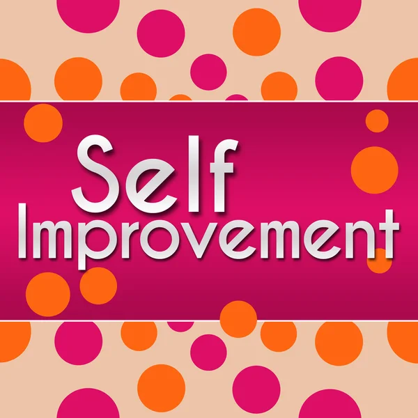 Self Improvement Pink With Orange Dots