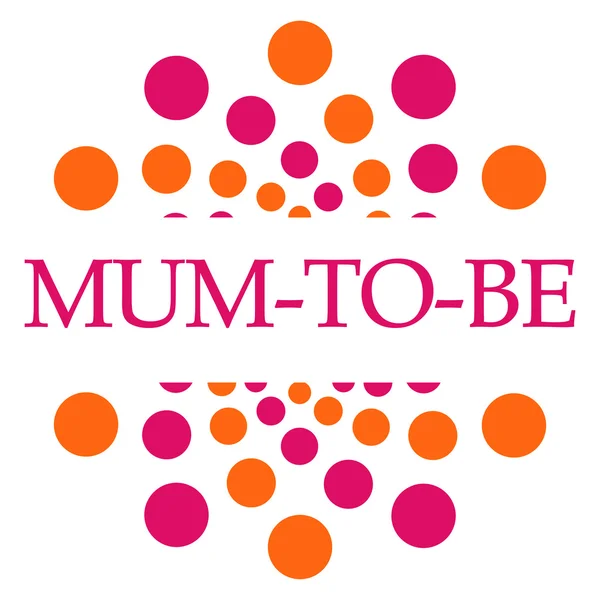 Mum To Be Pink Orange Dots