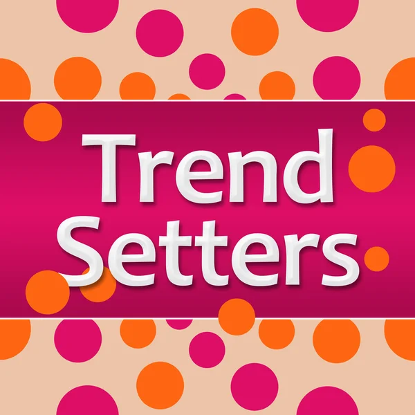 Trend Setters Pink Orange Dots Background