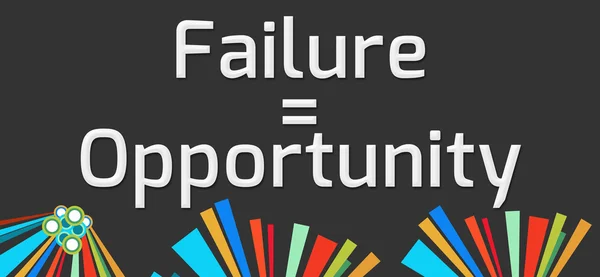 Failure Equals Opportunity Dark Colorful Elements