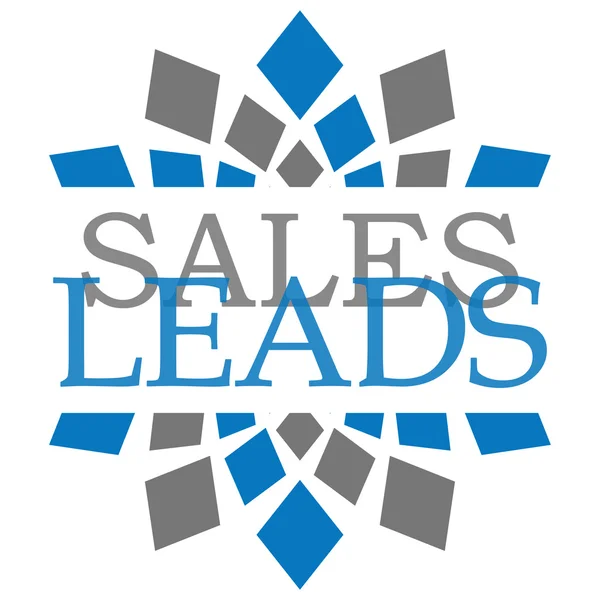 Sales Leads Blue Grey Elements Square