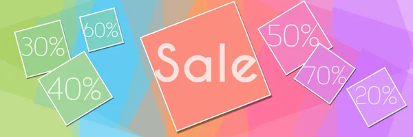 Colorful Squares Sale Banner