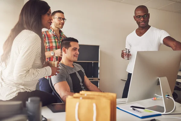 Group of male and female entrepreneurs