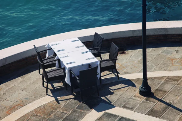 Sea restaurant table