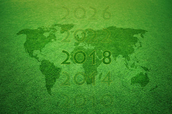 Concpetual soccer grass world cup background