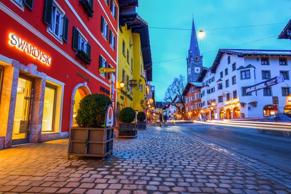 Historic city Kitzbuehel at night