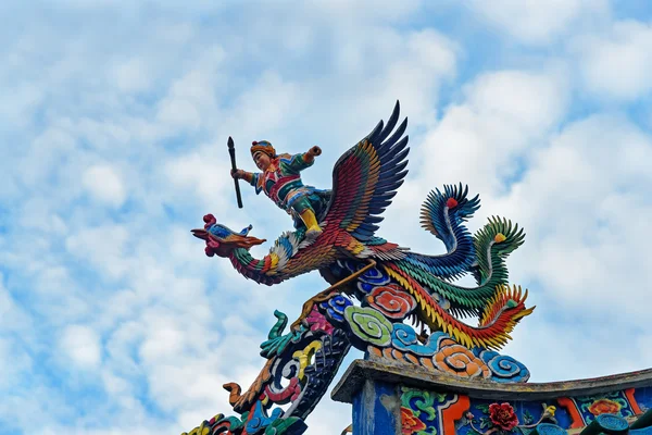 Dragon on the roof of Tua Pek Kong Chinese Temple in Kuching