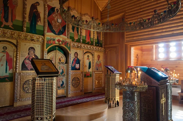 Wooden church of All Saints of Siberia on the Tura river.