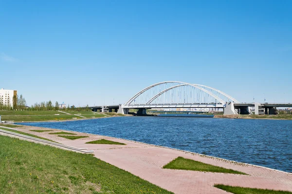 Bridge Arkhar over the Ishim River in Astana