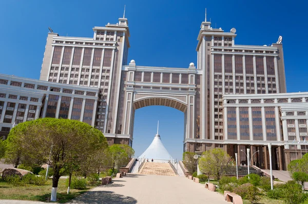 Complex of buildings on the National Corporation KazMunaiGas Round Square in Astana