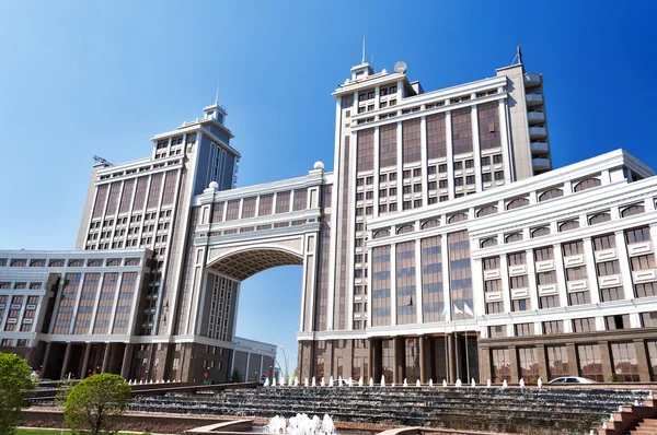 Complex of buildings on the National Corporation KazMunaiGas Round Square in Astana