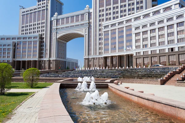 Complex of buildings on the National Corporation KazMunaiGas Round Square in Astana