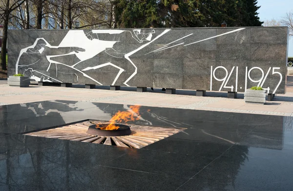 Eternal Flame and created memorial complex in honor of Nizhny Novgorod citizens who died in World War II