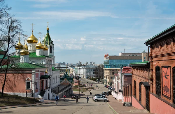 View of center Nizhny Novgorod, Square of National Unity, Skoba