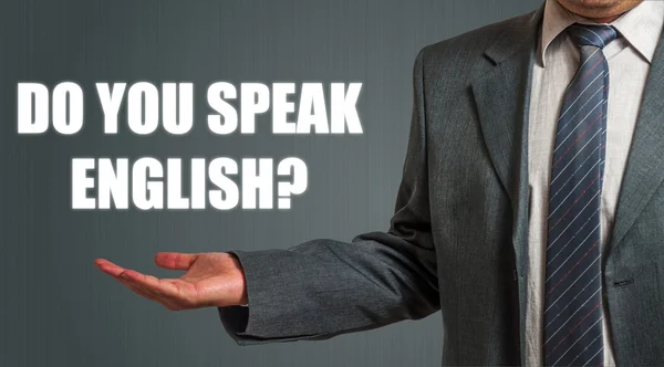 Business man Presenting English Language