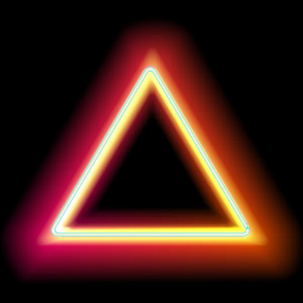Lowing electric triangle, neon lamp