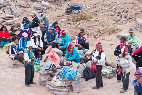 The traditional community of Taquile, Titicaca Lake, Peru