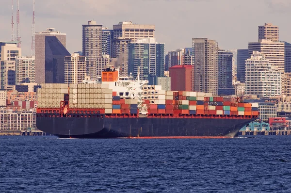 Cargo Ship in the Seattle Washington harbor