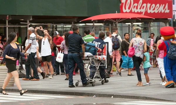 Medical emergency to Times Square in Manhattan.