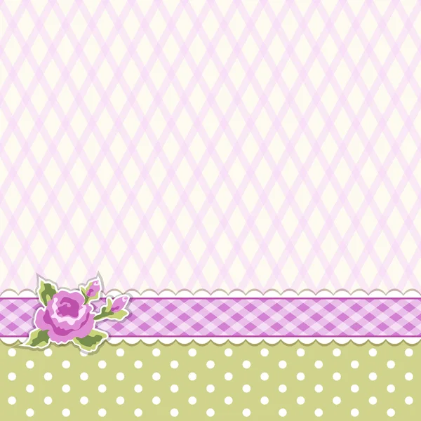 Classic vintage striped background with textile ribbon border