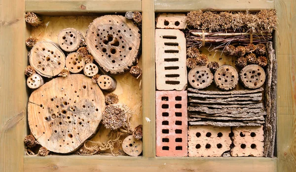 Insect hotel in garden