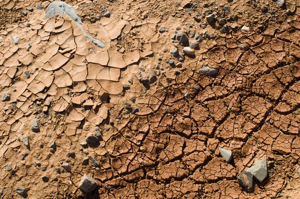 Eroded cracked earth