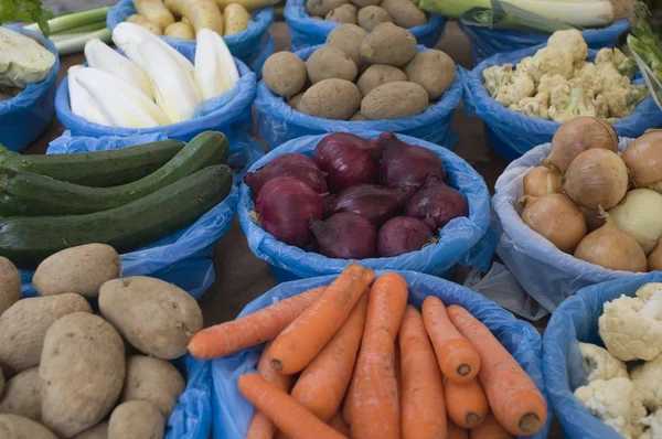 Ripe vegetables for sale