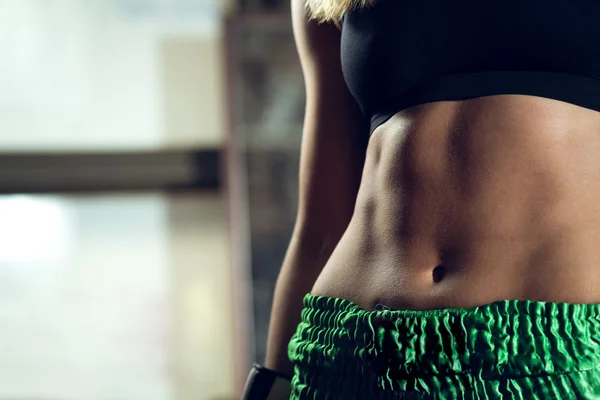 Perfect female abs