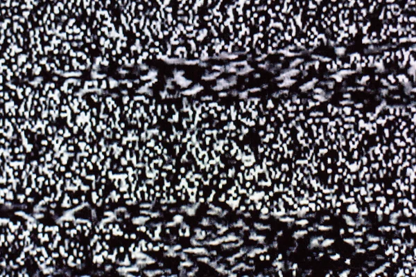 TV white noise on lcd screen