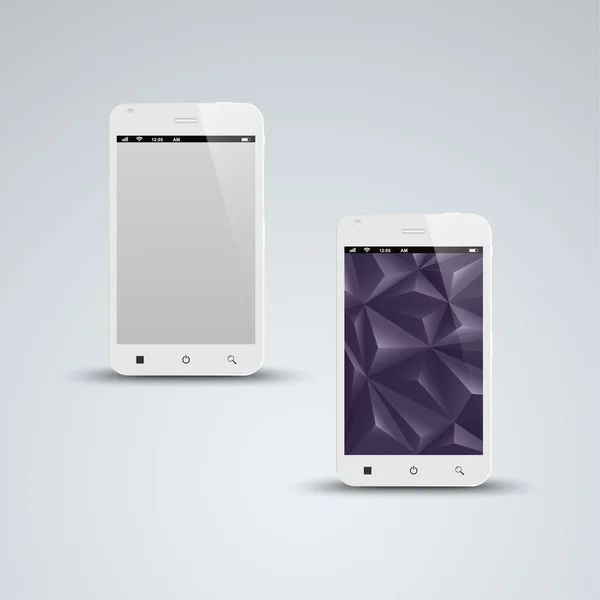 Abstract white smart phone background