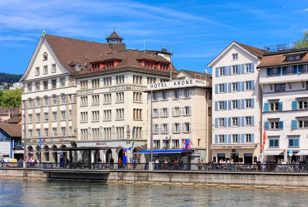 Limmatquai quay in Zurich, Switzerland