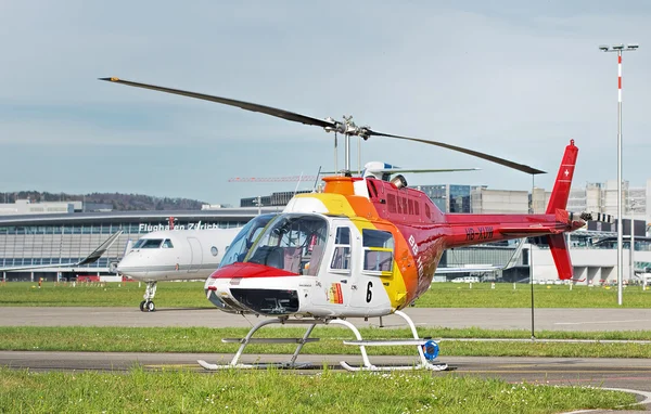 Helicopter in the Zurich Airport