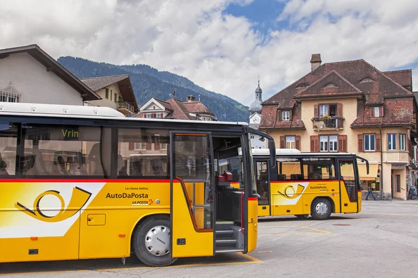 Post buses in Ilanz