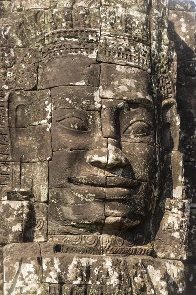 Stone face of king Jayavarman VII