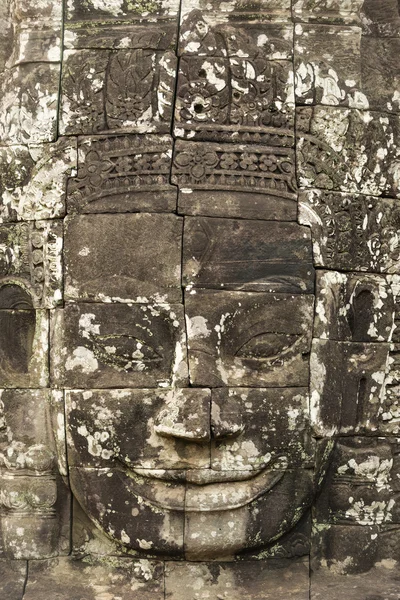 Stone face of king Jayavarman VII