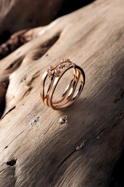 Ring on wood
