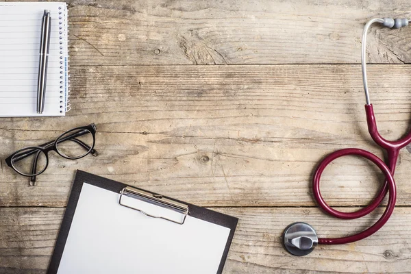 Desk of doctor