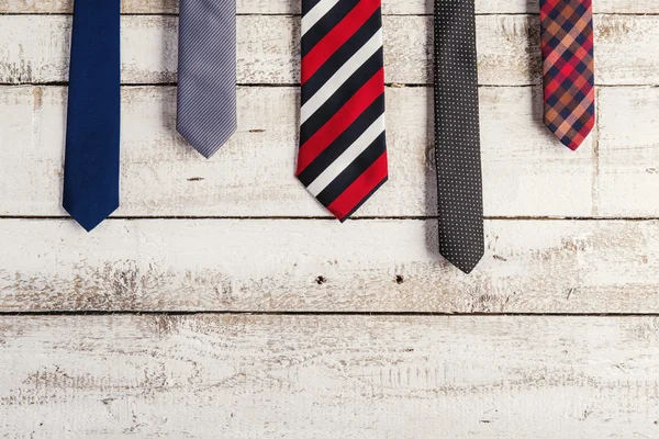 Father's day composition of various ties