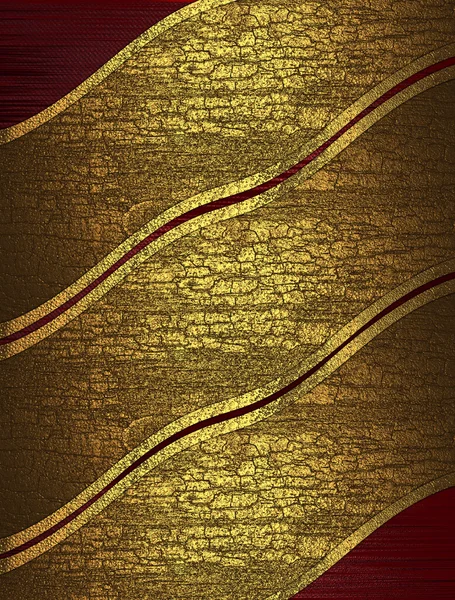 Red abstract texture with cracked yellow ribbons. Template for design. copy space for ad brochure or announcement invitation, abstract background.