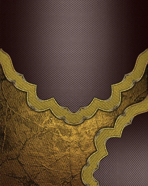 Abstract Brown texture with gold border. Template for design. copy space for ad brochure or announcement invitation, abstract background.
