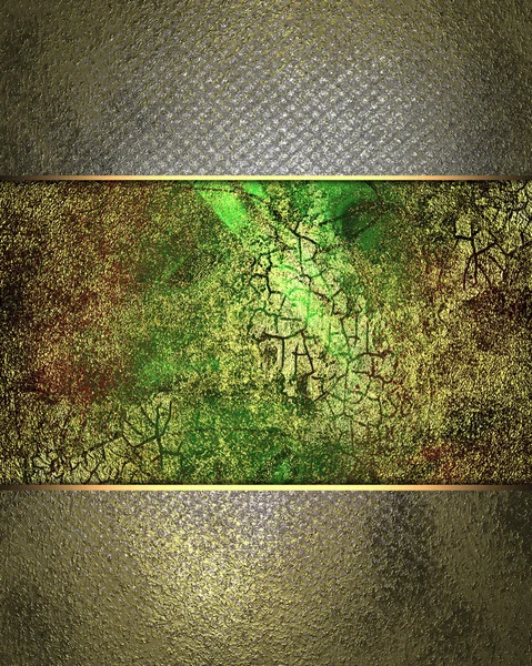 Abstract grunge green texture with old frame. Design template. Design for site