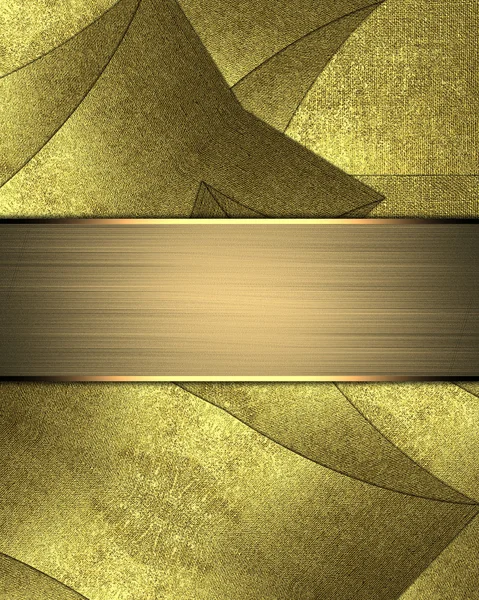 Abstract gold background from pieces of metal. Template for decorating site text, the certificate presentation